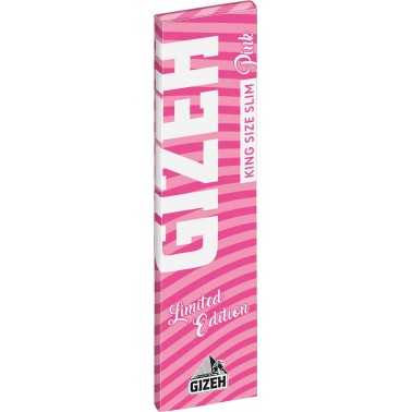 GIZEH King Size Slim "Pink" Rolling Paper Gizeh Blatt zum Rollen
