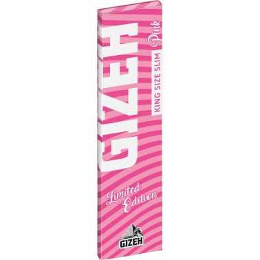 GIZEH King Size Slim "Pink" Rolling Paper Cartone Gizeh Rolling Paper