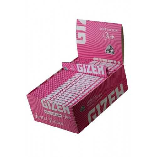 GIZEH King Size Slim "Pink" Rolling Paper Carton Gizeh Rolling Paper
