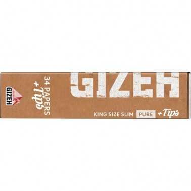 rolling sheet GIZEH "Pure" King Size Slim + Tips Gizeh Rolling sheet