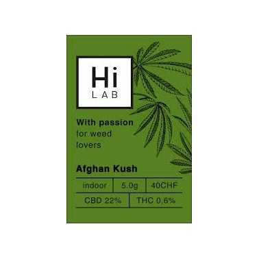 Hi lab "Afghan Kush" Indoor Hi Lab Cannabis légal