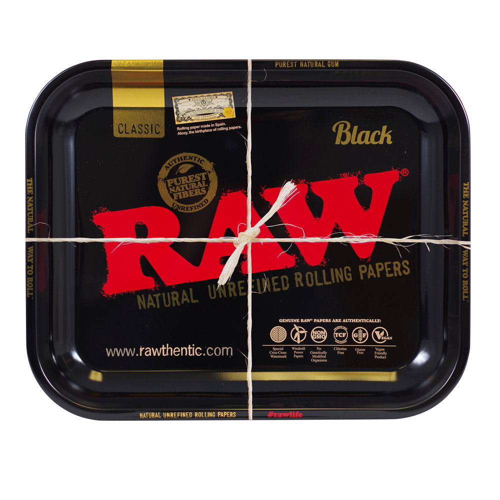 Plateau à rouler "Raw Black" L RAW Plateau à rouler