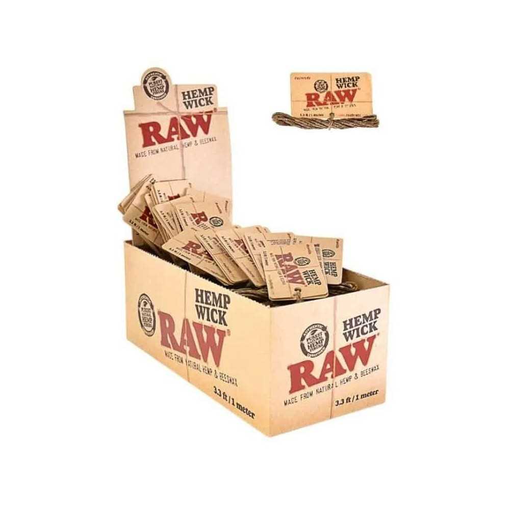 Stoppino di canapa grezza 1m RAW Artista Bong