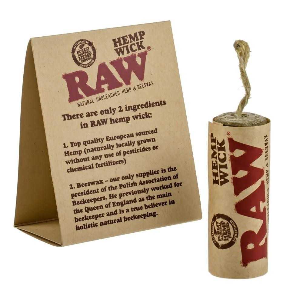 Stoppino di canapa grezza 6m RAW Artista Bong