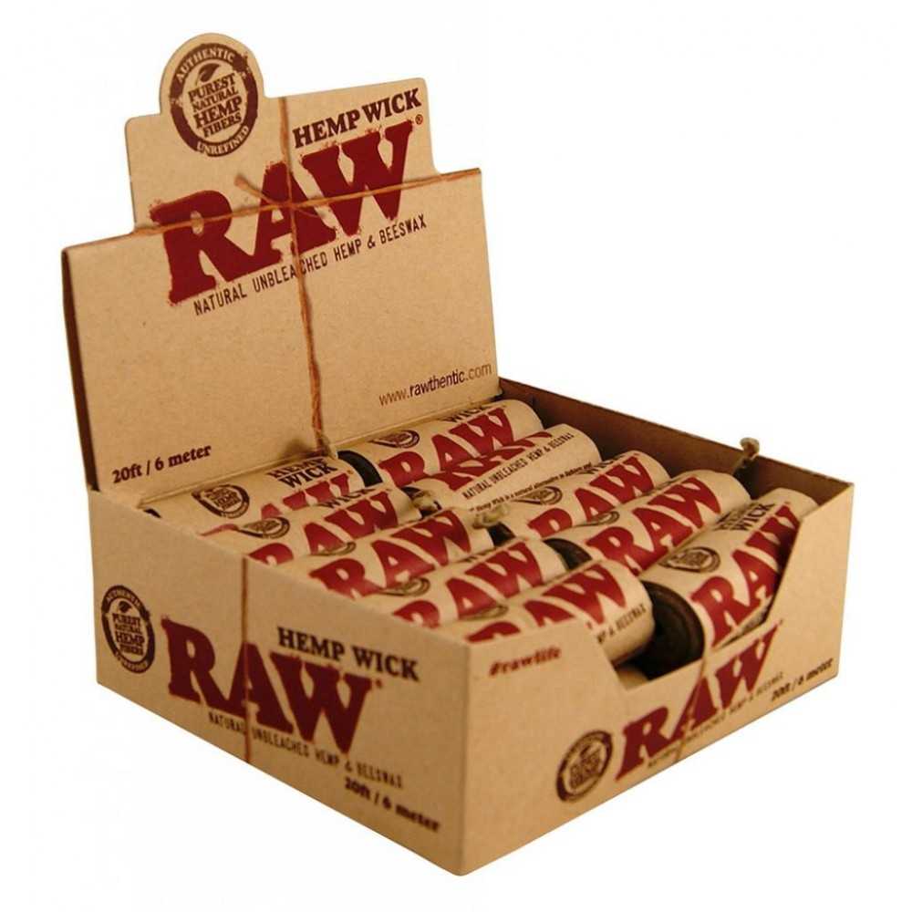 Stoppino di canapa grezza 6m RAW Artista Bong