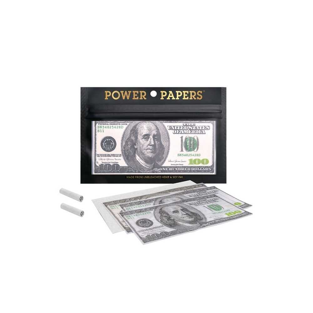 Power Papers in Hanf Dollars  Verschiedene Blätter zum Rollen