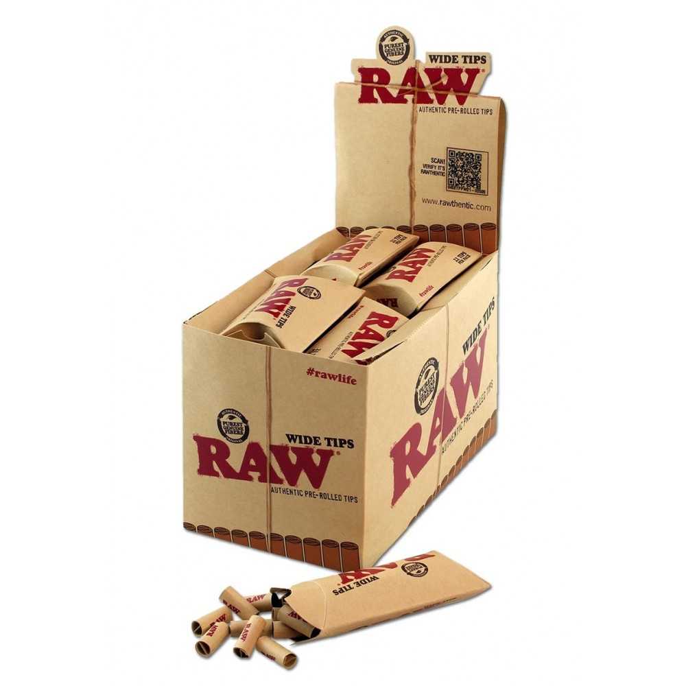 Filtres Pre-Rolled Wide tips RAW Filtres (charbon actif, carton, cellulose et autres)