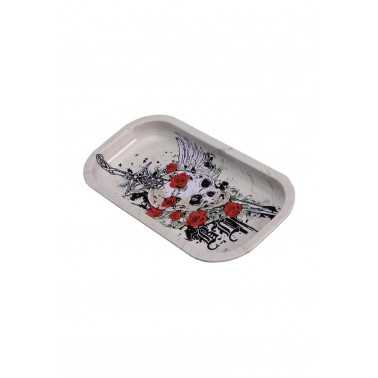 Plateau à rouler XS "Skull&Roses" Black Leaf Plateau à rouler