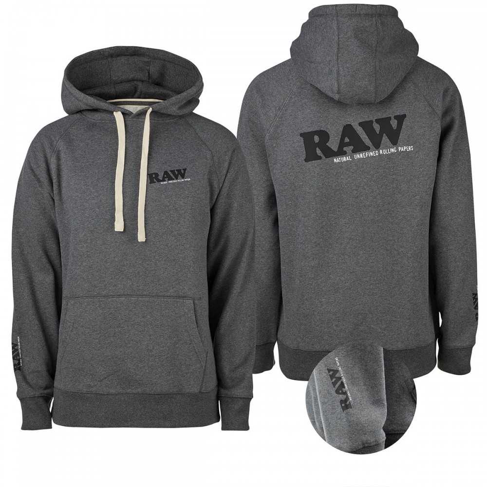 Felpa con cappuccio RAW Grigio RAW Abbigliamento