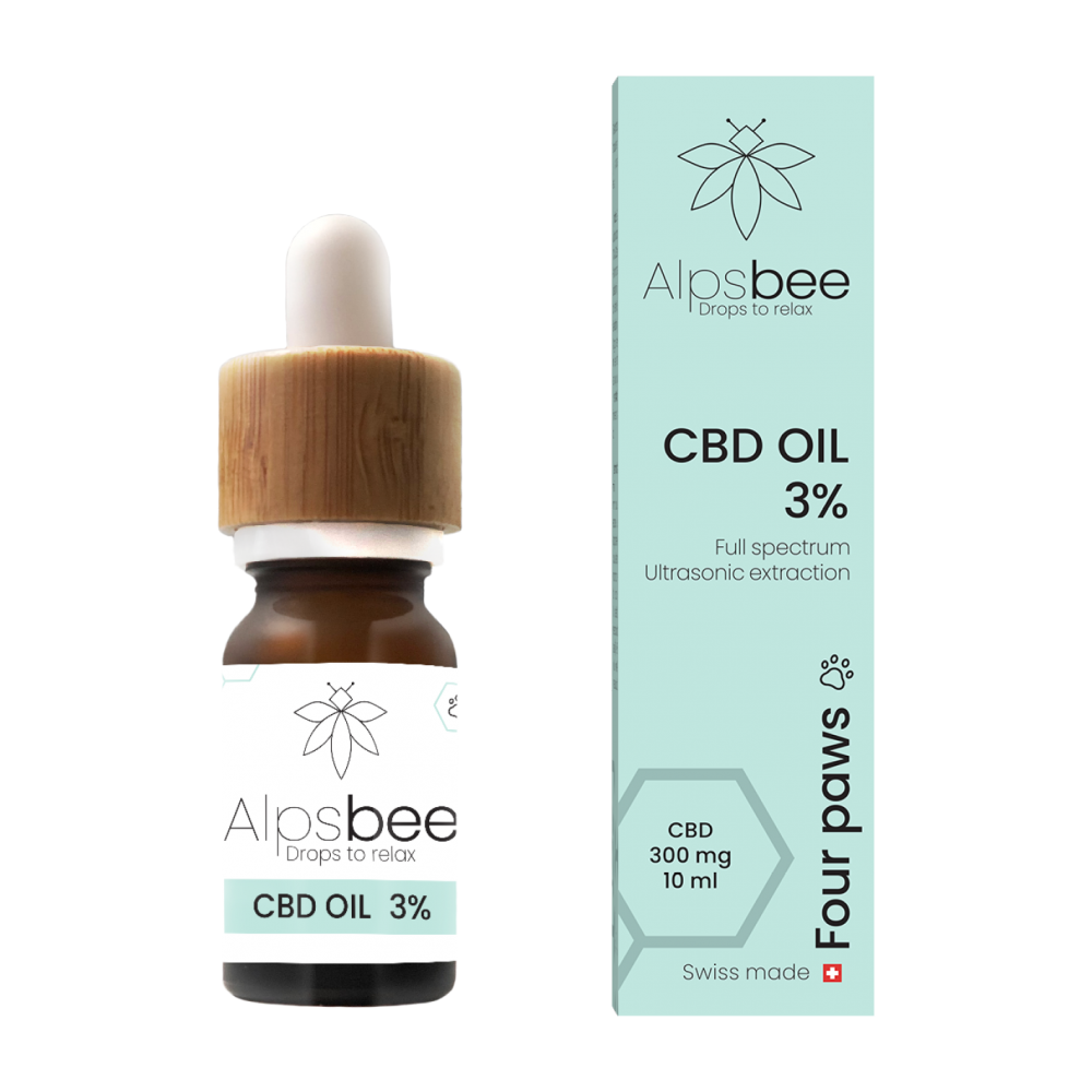 Olio di CBD 3% Alpsbee "Four Paws" Alpsbee oli