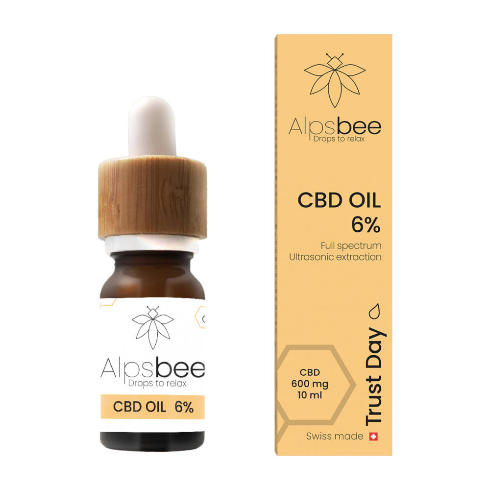 Huile CBD 6% Alpsbee "Trust Day" Alpsbee Huiles