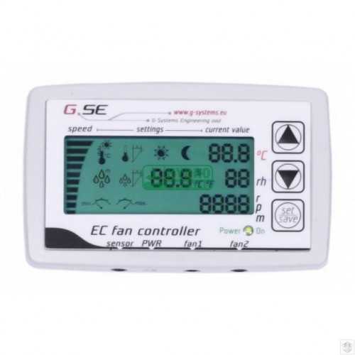 Controllore EC LCD GSE per 2 ventilatori GSE  Estrattore silenzioso con motore EC