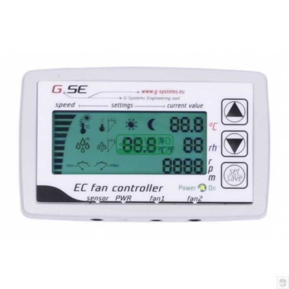 EC LCD controller GSE for 2 fans GSE Silent extractor with EC motor