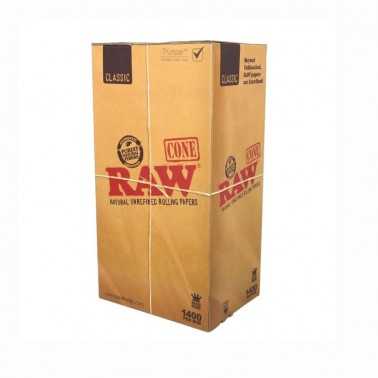 Cono grezzo pre-rollato King Size (1400 pezzi) RAW Tubo di tenuta
