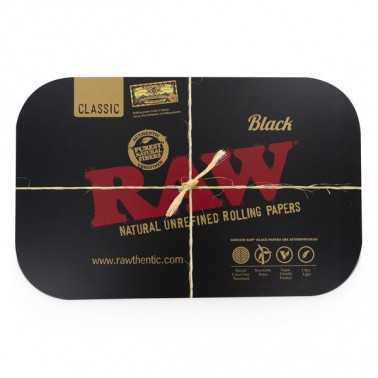 RAW BLACK MAGNETIC ROLLING TRAY COVER SMALL RAW Rolling tray