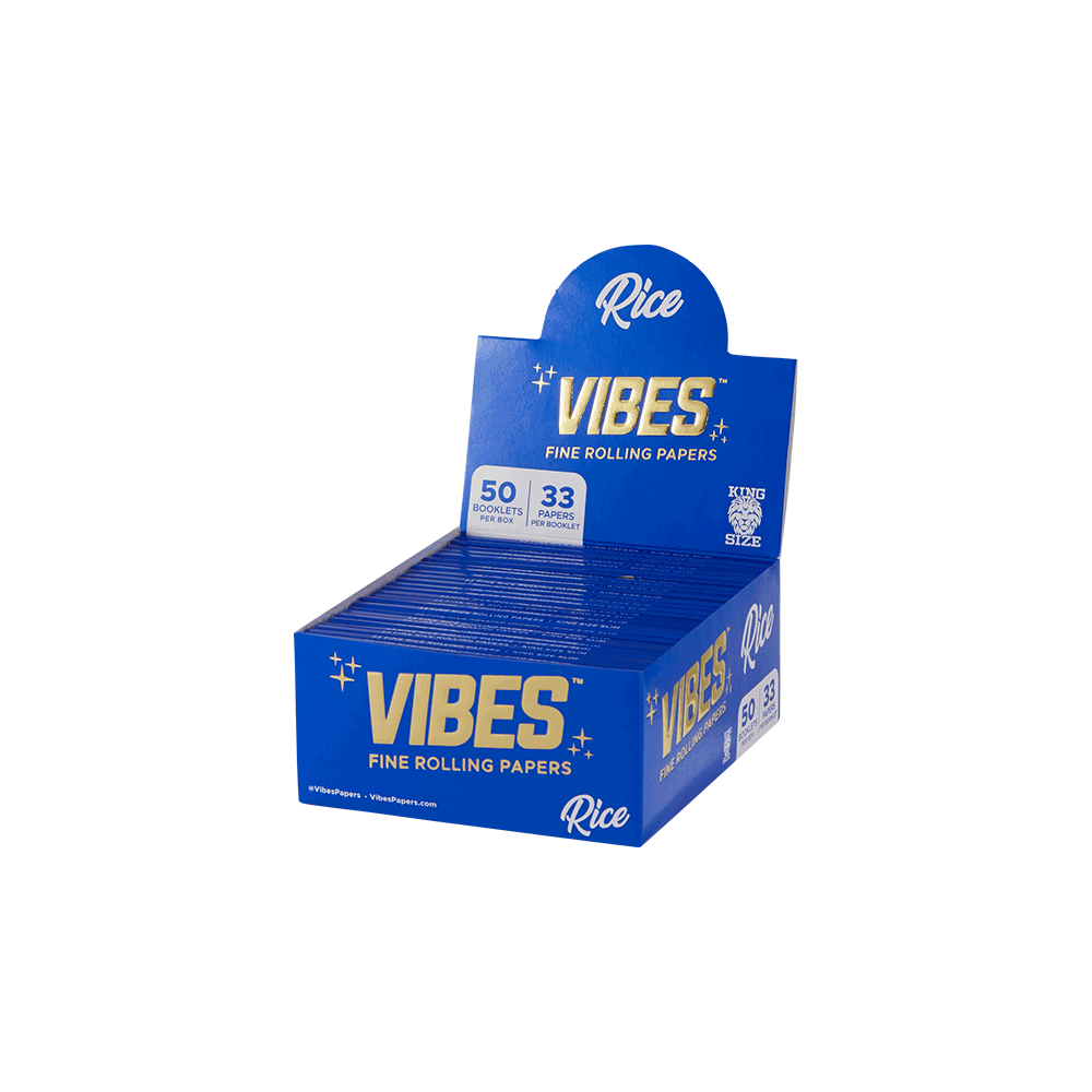 Rolling papers Vibes King Size Slim Rice (Carton) Vibes  Rolling papers