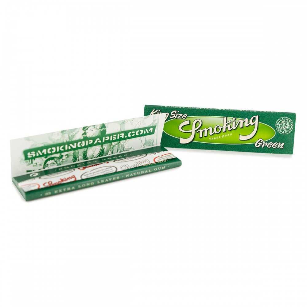 Rolling Paper Smoking Green King Size Smoking Paper Blatt zum Rollen