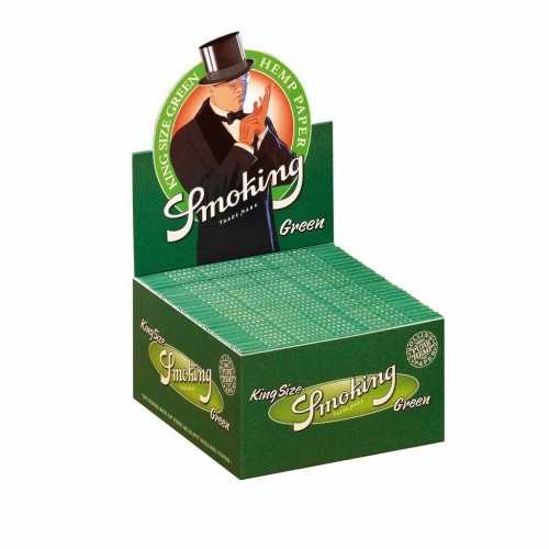 Smoking Green King Size (carton) Smoking Feuille à rouler
