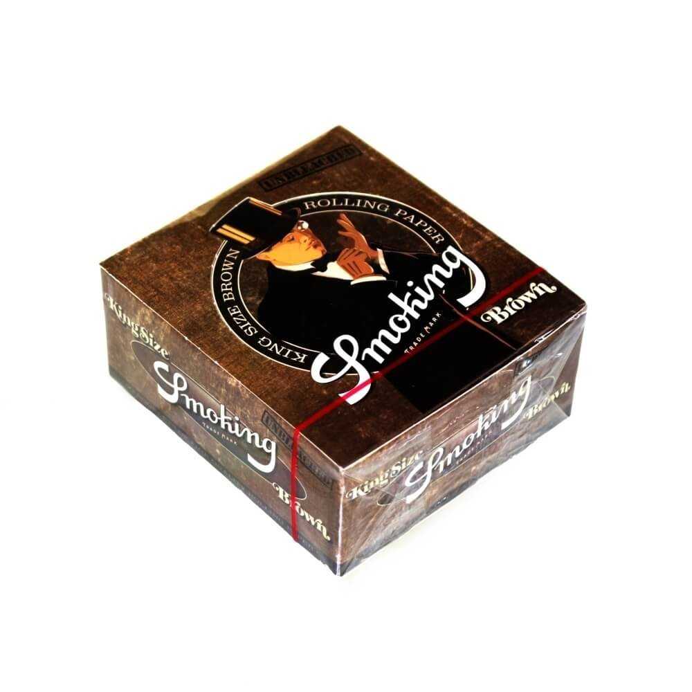 Smoking Brown King Size (Karton) Smoking Blatt zum Rollen