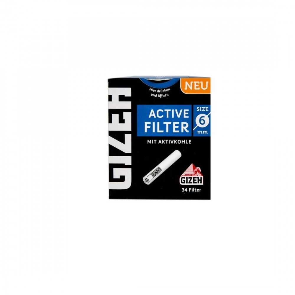 Filtre à charbon actif Gizeh 6 mm (Carton) Gizeh Filtres (charbon actif, carton, cellulose et autres)