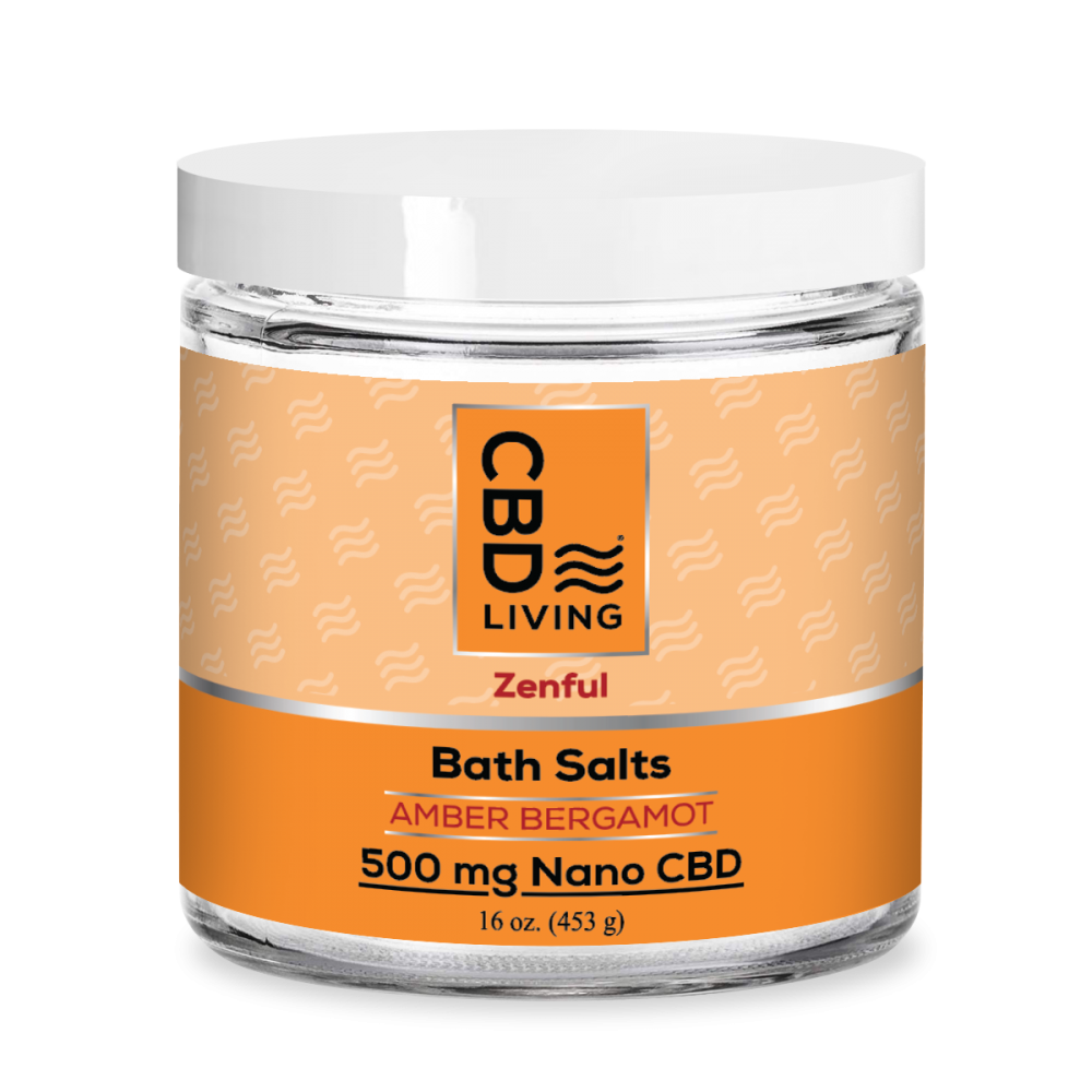 Sali da bagno rilassanti CBD Living Bergamotto ambrato CBD Living Benessere