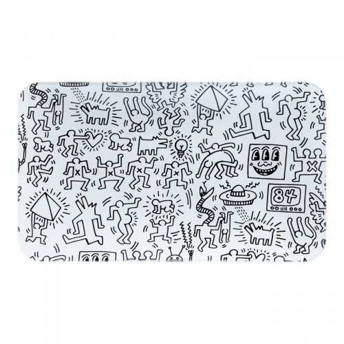 K-Haring Glass Rolling Tray (1) K.Haring  Rolling tray