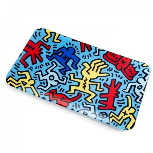 K-Haring Glass Rolling Tray (2) K.Haring  Rolling Tray