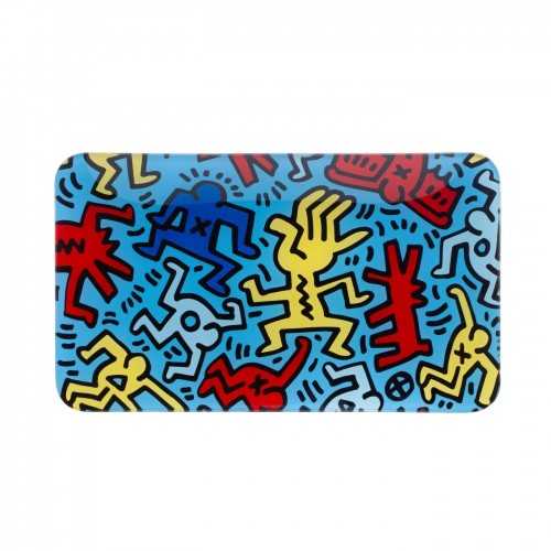 K-Haring Glass Rolling Tray (2) K.Haring  Rolling Tray