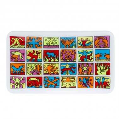 Vassoio di rotolamento in vetro K-Haring K.Haring Vassoio di rotolamento