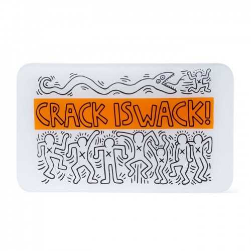 Glass rolling tray "CRACK IS WACK" K-Haring K.Haring  Rolling Tray