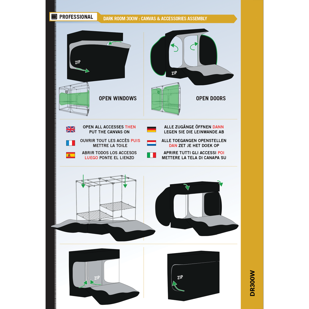 Culture Chamber Secret Jardin 300W REV.4 Secret Jardin  Grow tents