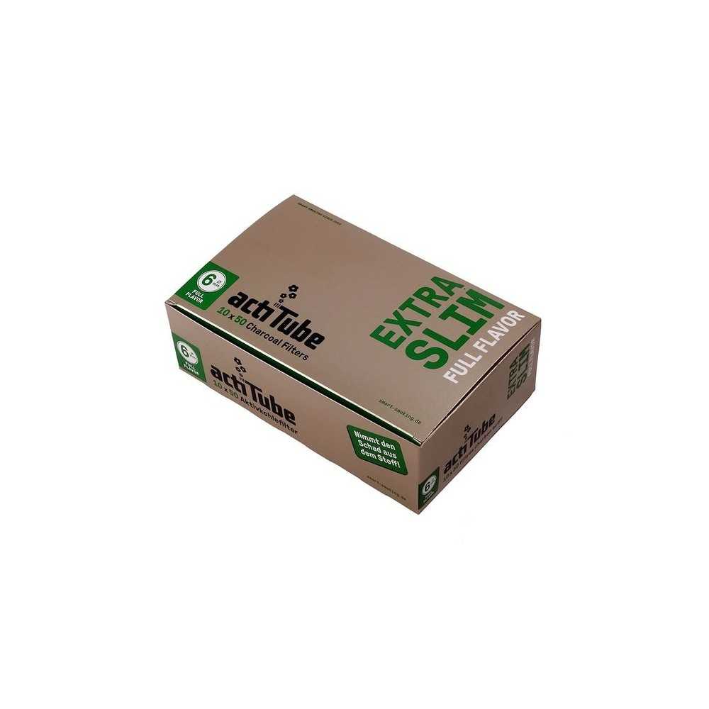 Carton de filtre Actitube Extra Slim 6mm 500 pièces Actitube Filtres (charbon actif, carton, cellulose et autres)