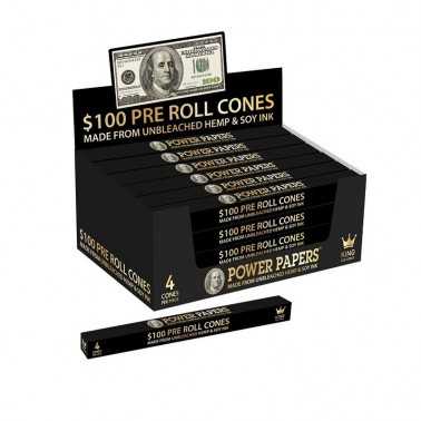 Pre-rolled cone 100 Dollars Various rolling sheets