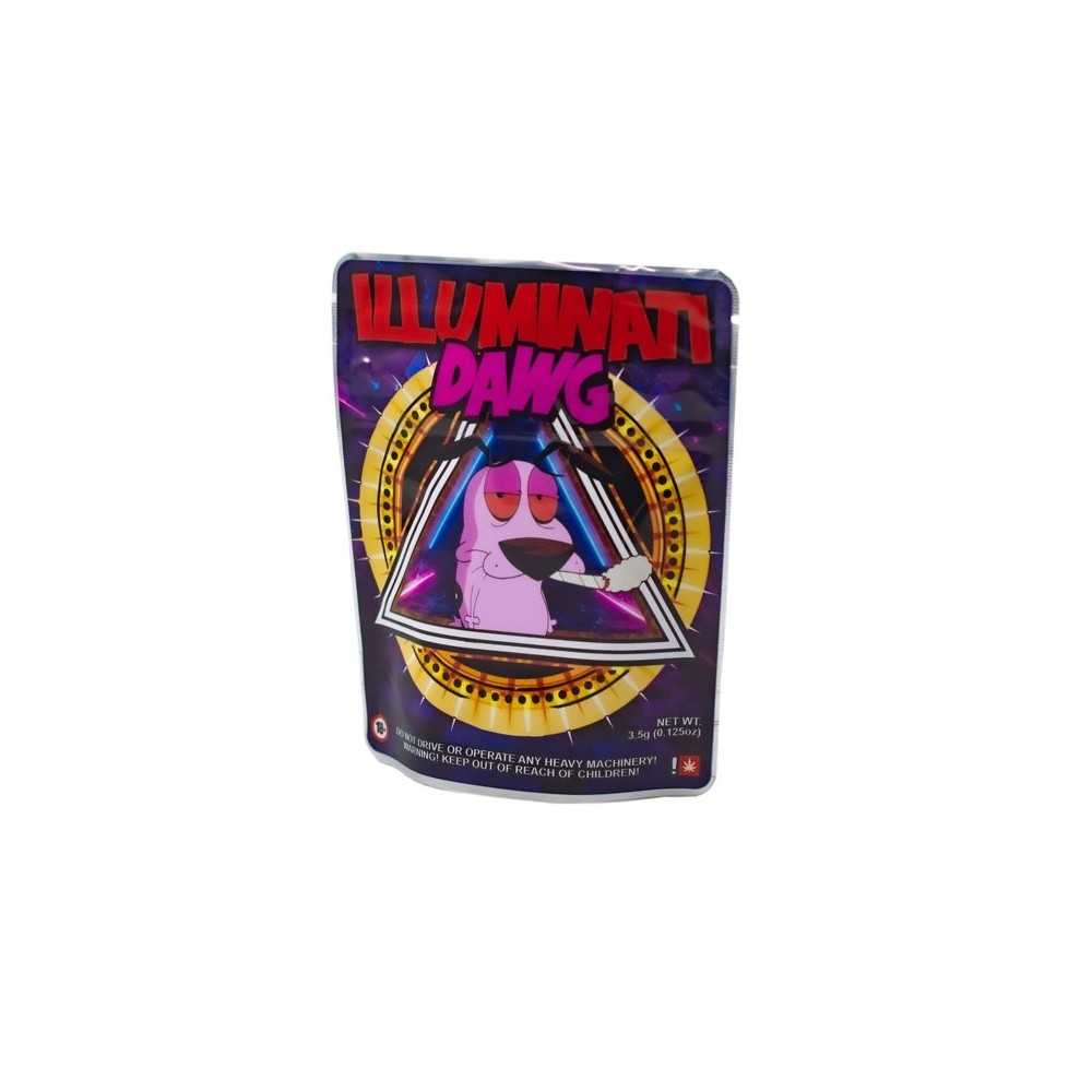 Illuminati Dawg Mylar Bags 3,5g  Mini Grip & Mylar Bags