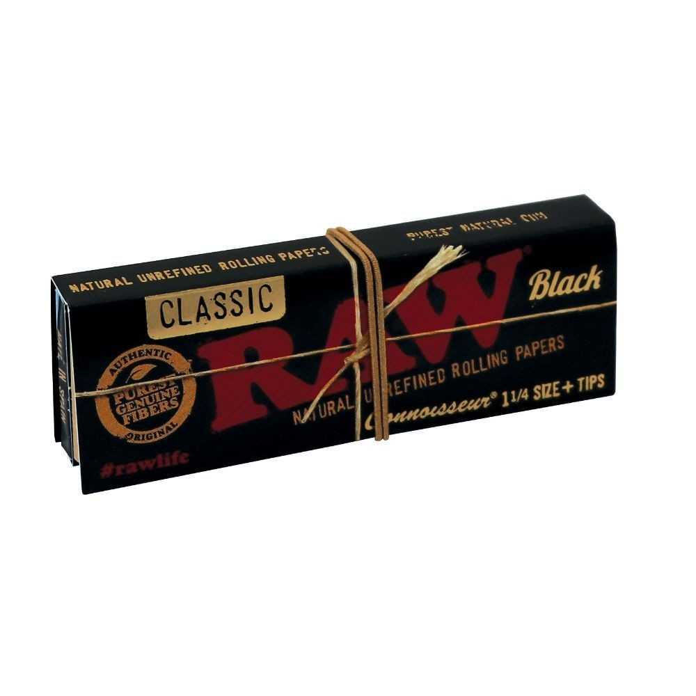 Nero crudo Connoisseur 1/4 + consigli RAW Foglio di laminazione