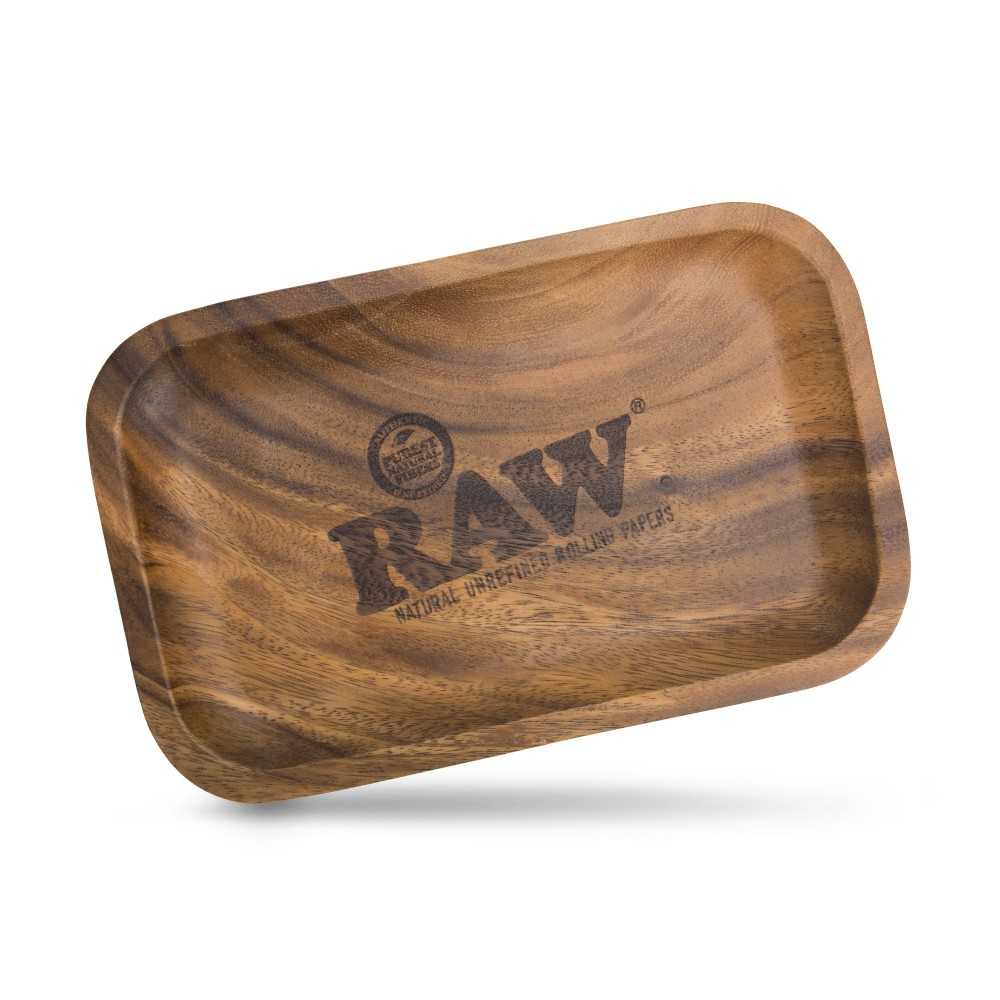 Vassoio di laminazione in legno grezzo Piccolo RAW Vassoio di rotolamento