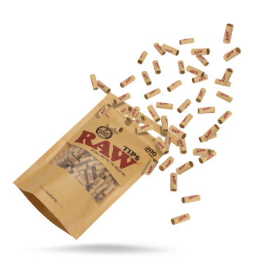 Beutel mit 200 vorgerollten Filtern RAW Filter (Aktivkohle, Pappe, Zellulose und andere)