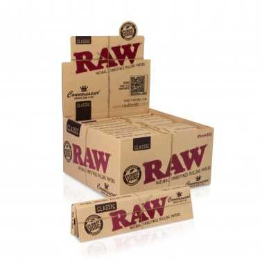 Raw Slim Connoisseur + Tips (cartone) RAW Foglio di rotolamento