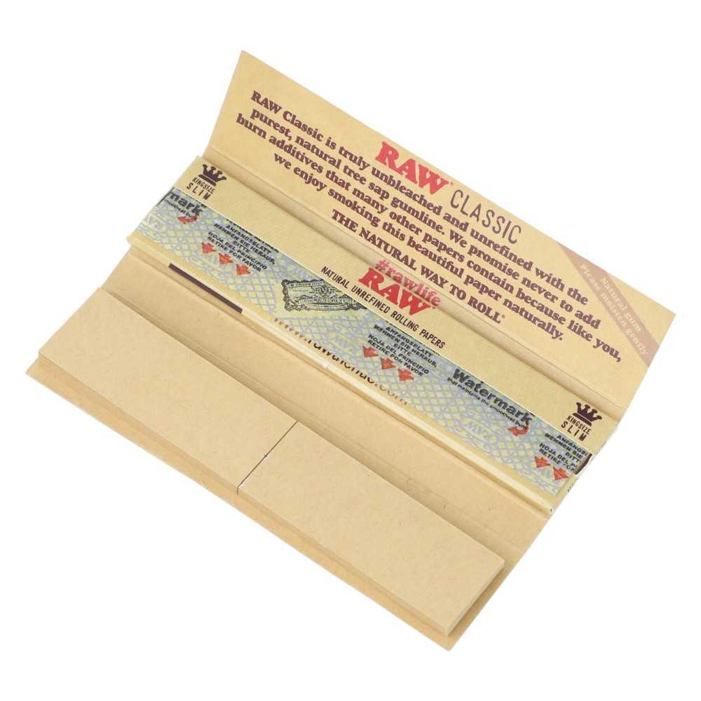 Carton Raw Slim Connoisseur + Tips (carton) RAW Feuille à rouler