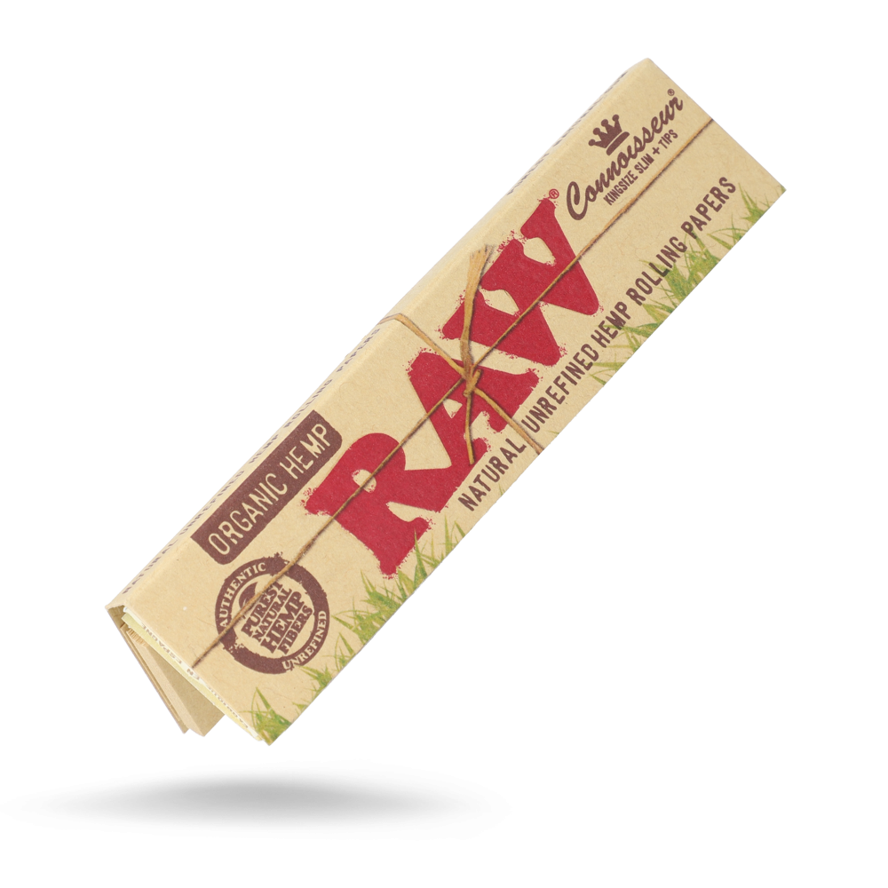 Raw Slim Organic Connoisseur + Tips RAW Blatt zum Rollen