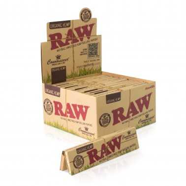 Raw Slim Organic Connoisseur + Tips RAW Foglio di rotolamento