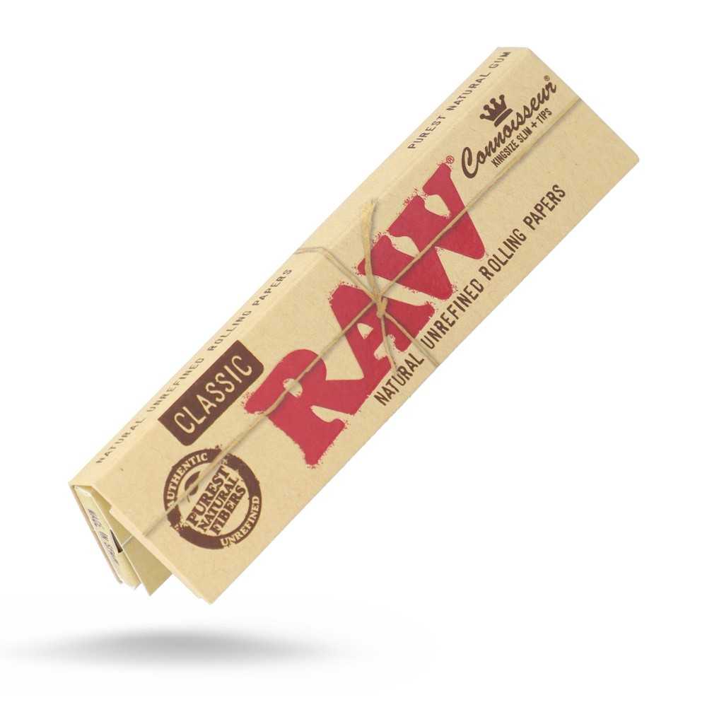 Raw Slim Connoisseur + Tips - Rolling sheet