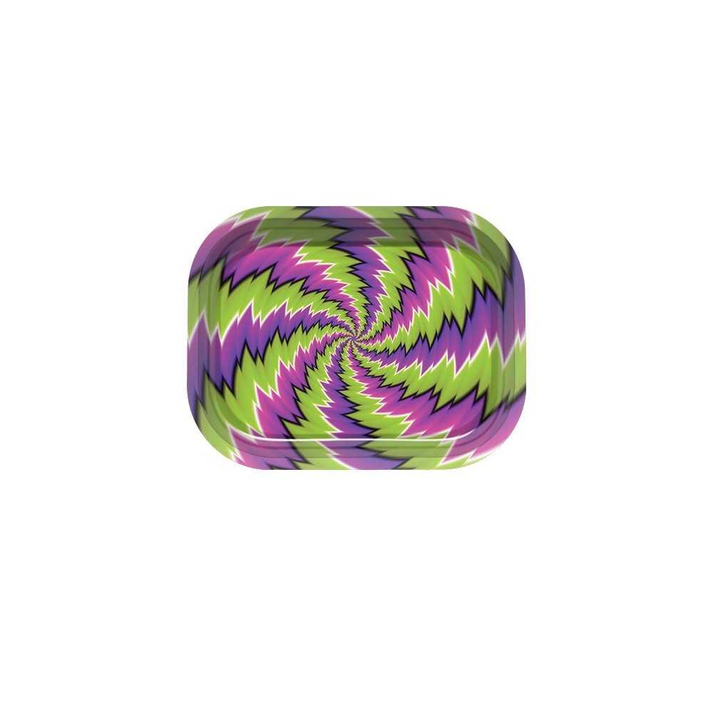 Vassoio di rotolamento Smoking Arsenal "Swirl" Mini Smoke Arsenal Vassoio di rotolamento