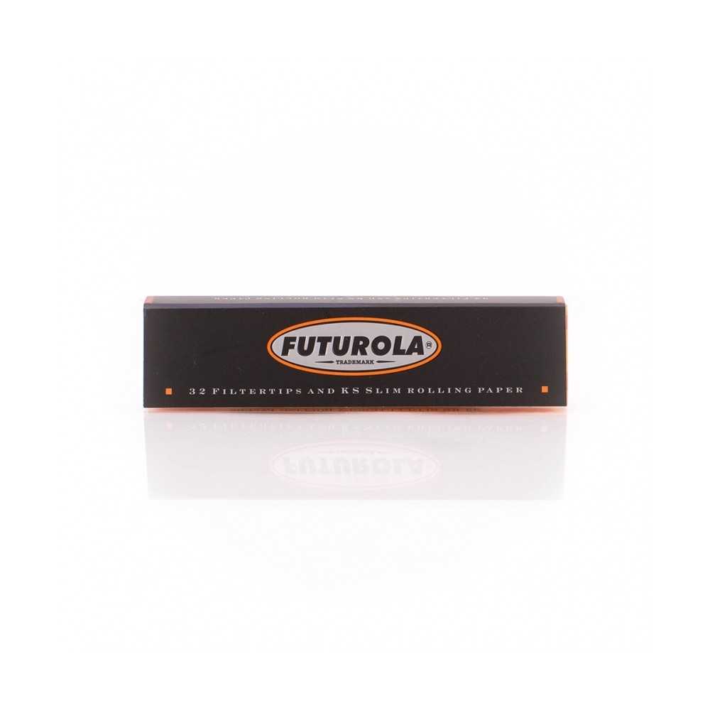 Feuille à rouler Futurola King Size Slim Regular + Filtres Futurola Feuille à rouler