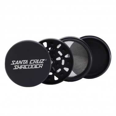 Smerigliatrice Santa Cruz Shredder 4 parti alu grande nero lucido Santa Cruz Shredder Smerigliatrici