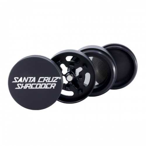 Grinder Santa Cruz Shredder 4 part alu small matte black Santa Cruz Shredder Grinders