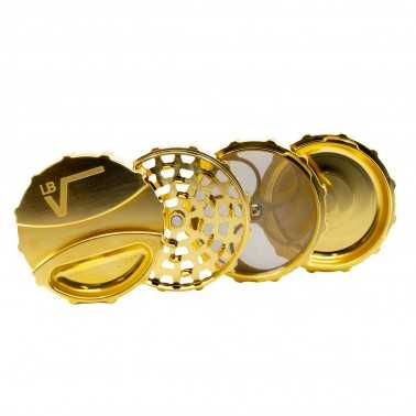 LBV Grinder Gold 24K Large 4 part Phoenician Grinders