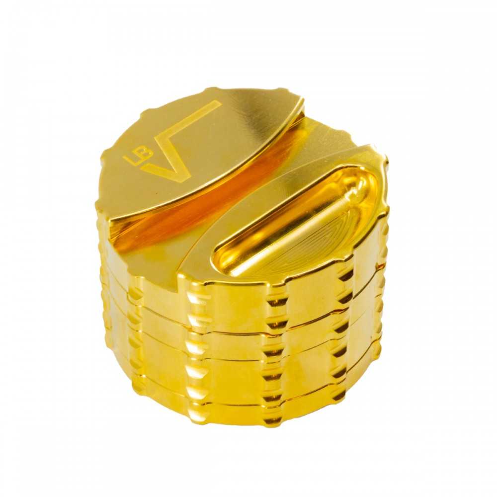 LBV Grinder Gold 24K Large 4 part Phoenician Grinders