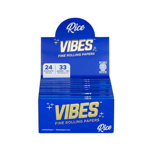Rolling Papers Vibes King Size Slim Rice + Filter (Karton) Vibes  Rolling Papers
