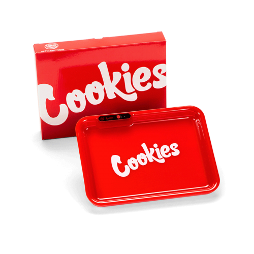 Tablett Glow x Cookies Rot Cookies  Tablett zum Rollen